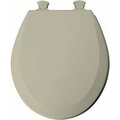 Mayfair 41Ec 006/46Ec Toilet Seat, Round, Molded Wood, Bone, Twist Hinge 46EC 006